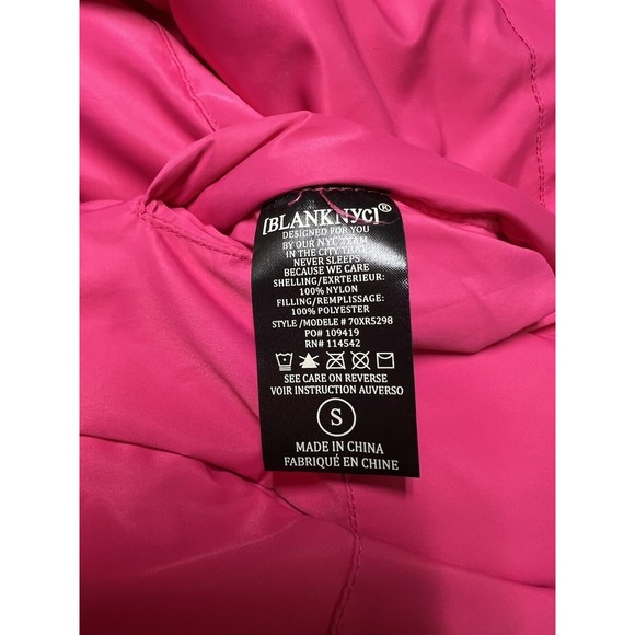 BLANK NYC Temptations Reversible Puffer Jacket Women’s Size Small - Picture 12 of 13